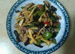 茭白炒肉丝木耳