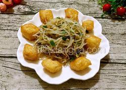 绿豆芽炒炸豆腐