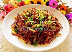 香辣干炸肉丝