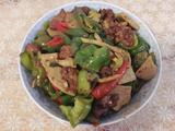 青椒面筋炒肉片