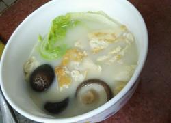 蛋皮香菇白菜清汤