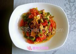 番茄秋葵菜椒炒鸡蛋