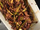 孜然干煸牛肉丝