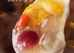 金耳皂角米桃胶蔓越莓羹