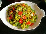 辣椒炒毛豆米
