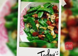 荷兰豆炒腊肠的做法图解4