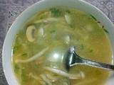 肉丝磨菇汤