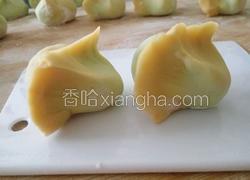 彩色香菇素水饺
