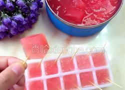 西瓜冰粥和西瓜冰块