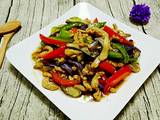 肉丝炒茄丝