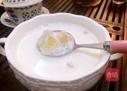 桃胶雪莲子牛奶羹的做法图解6