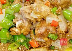 青椒炒仔鸭的做法图解9