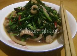 韭菜炒鱿鱼