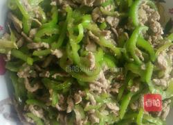 青椒炒肉丝的做法图解4
