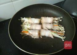 金菇花肉卷的做法图解5
