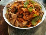 胡萝卜青椒炒鸭肉的做法[图]