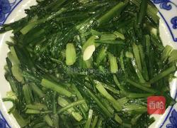 清炒油麦菜的做法图解3