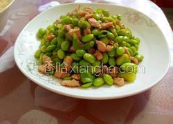 毛豆炒肉