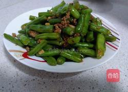 肉糜炒四季豆的做法图解7
