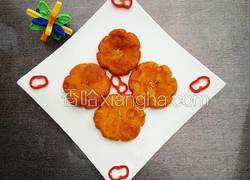 花型南瓜饼