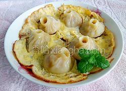 蛋煎小笼包