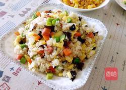五彩蛋炒饭的做法图解4