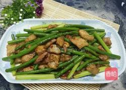 蒜苔炒肉的做法图解5