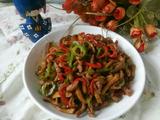 双椒杏鲍菇炒肉丝