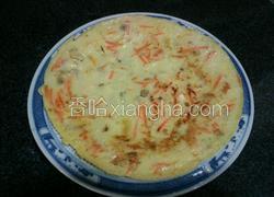 鸡蛋胡萝卜榨菜饼