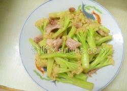 菜花炒肉片
