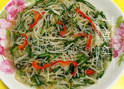 绿豆芽炒韭菜