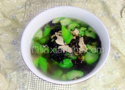 紫菜丝瓜肉片汤