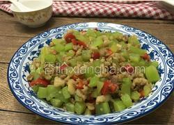 莴笋炒肉末