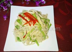 青椒炒豆腐皮