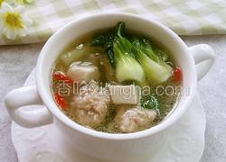 青菜肉丸豆腐汤