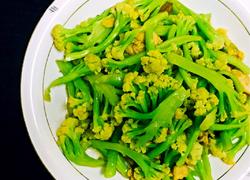 肉片炒菜花