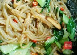 香菇青菜炒粉的做法图解9