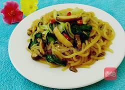 香菇青菜炒粉的做法图解10
