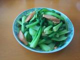 香肠炒青菜