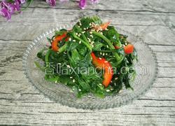 凉拌芹菜叶