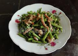 长豆角炒肉丝