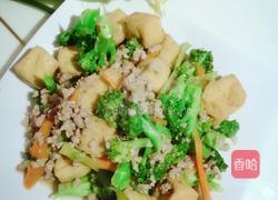 西兰花豆泡炝肉末的做法图解4