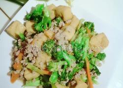 西兰花豆泡炝肉末
