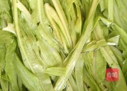 蒜香油麦菜的做法图解1