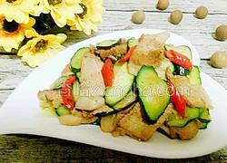 黄瓜炒肉片