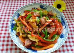 尖椒火腿炒鸡蛋
