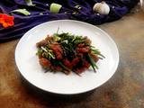韭花炒肉