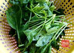 菠菜炒鸡蛋的做法图解2