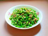 豆角炒肉末