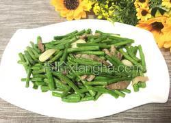 肉丝炒豇豆